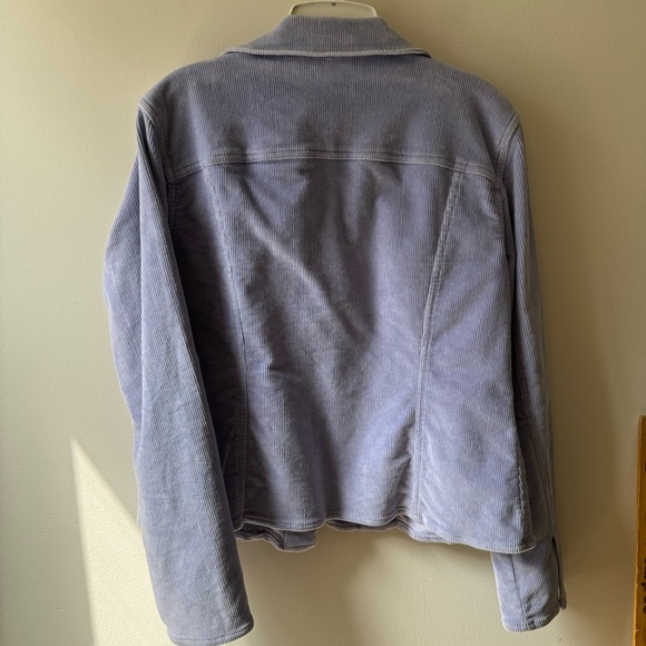 CHADWICK’S Ladies’ fitted periwinkle / lilac corduroy jean jacket, size S - Picture 2 of 7